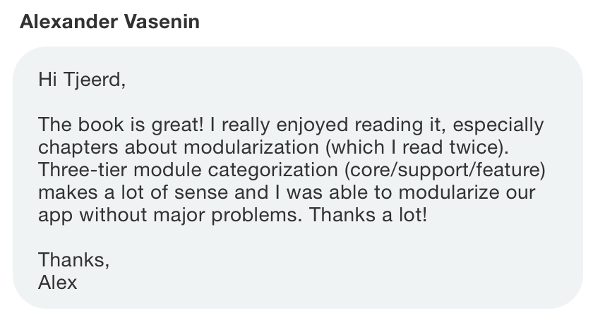 Testimonial from Alexander