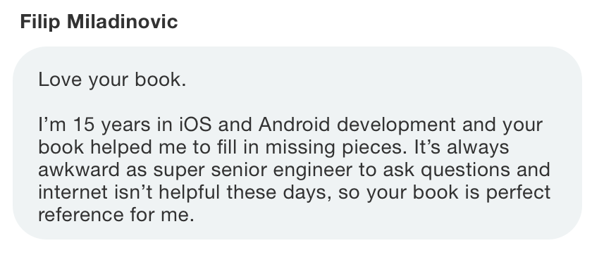 Testimonial from Filip